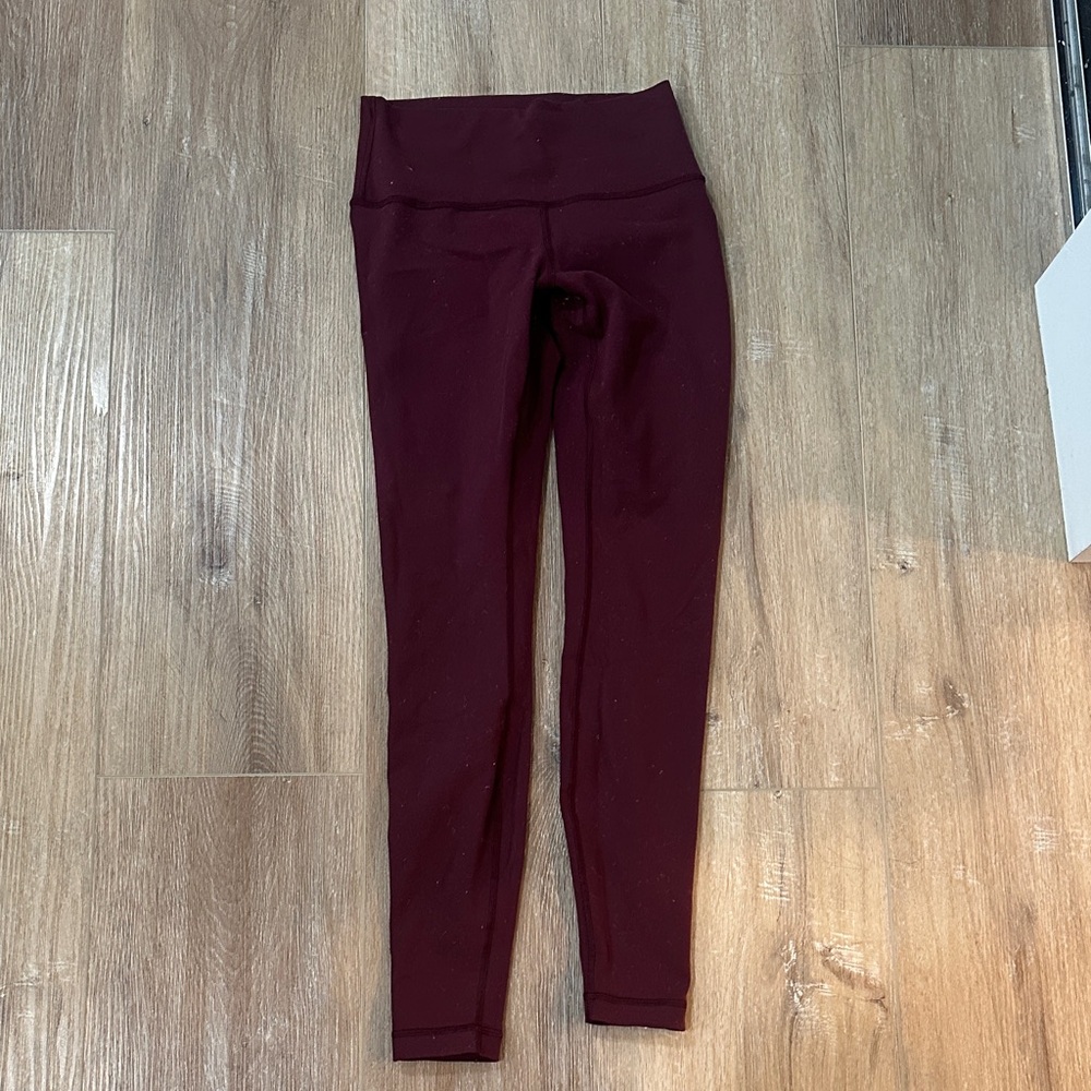 lululemon athletica deep Burgundy Leggings